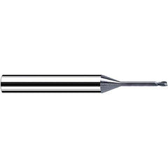 Fraisa - 0.8mm Diam 2 Flute Solid Carbide 0.1mm Corner Radius End Mill - USA Tool & Supply