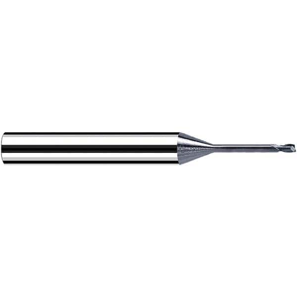 Fraisa - 0.5mm Diam 2 Flute Solid Carbide 0.05mm Corner Radius End Mill - USA Tool & Supply