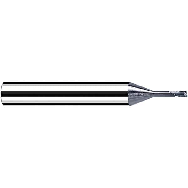 Fraisa - 2mm Diam 2 Flute Solid Carbide 0.2mm Corner Radius End Mill - USA Tool & Supply