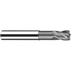 Fraisa - 4mm Diam 4 Flute Solid Carbide 0.5mm Corner Radius End Mill - USA Tool & Supply