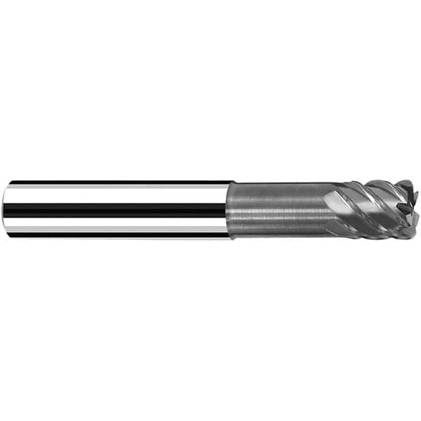 Fraisa - 12mm Diam 4 Flute Solid Carbide 0.5mm Corner Radius End Mill - USA Tool & Supply