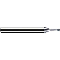 Fraisa - 0.5mm Diam 2 Flute Solid Carbide 0.1mm Corner Radius End Mill - USA Tool & Supply
