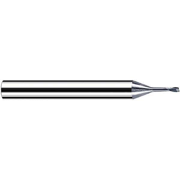 Fraisa - 2mm Diam 2 Flute Solid Carbide 0.5mm Corner Radius End Mill - USA Tool & Supply