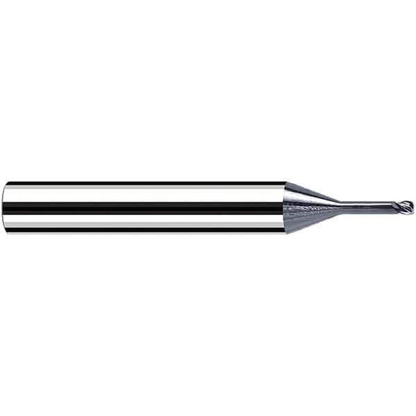 Fraisa - 2mm Diam 4 Flute Solid Carbide 0.5mm Corner Radius End Mill - USA Tool & Supply
