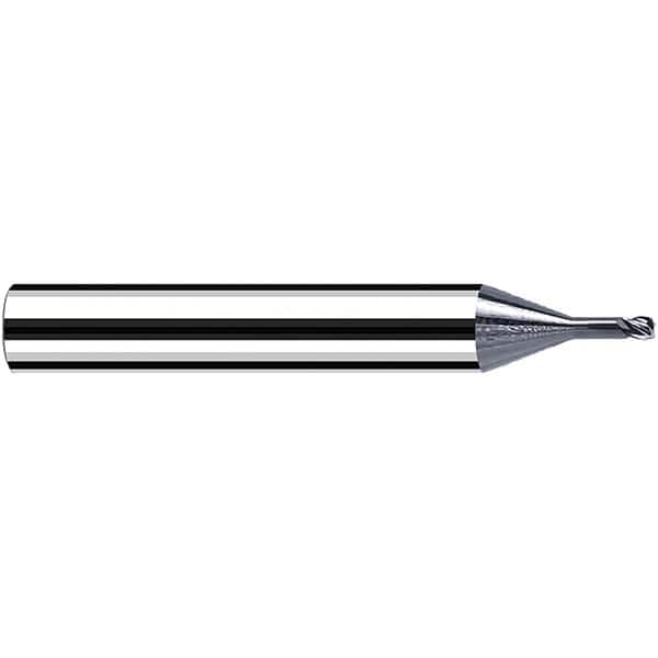 Fraisa - 2mm Diam 4 Flute Solid Carbide 0.2mm Corner Radius End Mill - USA Tool & Supply