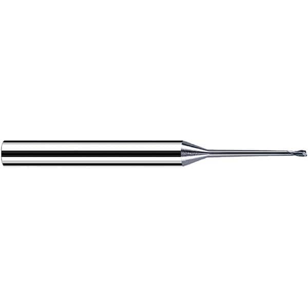 Fraisa - 2mm Diam 2 Flute Solid Carbide 0.2mm Corner Radius End Mill - USA Tool & Supply