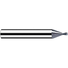 Fraisa - 0.5mm Diam 2 Flute Solid Carbide 0.1mm Corner Radius End Mill - USA Tool & Supply