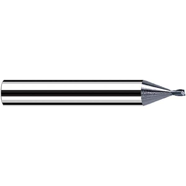 Fraisa - 2mm Diam 2 Flute Solid Carbide 0.3mm Corner Radius End Mill - USA Tool & Supply