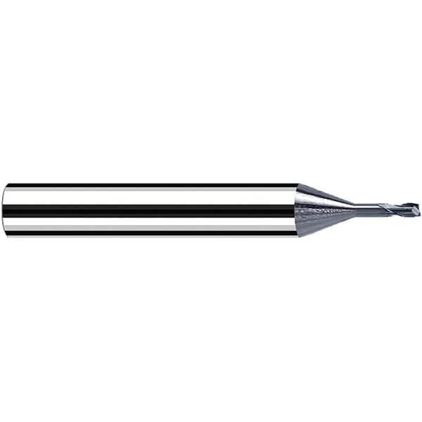 Fraisa - 2mm Diam 2 Flute Solid Carbide 0.2mm Corner Radius End Mill - USA Tool & Supply