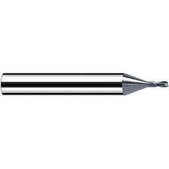 Fraisa - 2mm Diam 2 Flute Solid Carbide 0.2mm Corner Radius End Mill - USA Tool & Supply