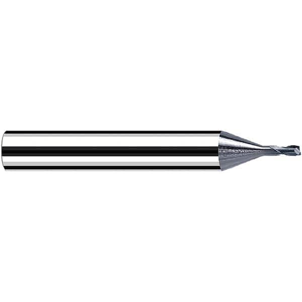 Fraisa - 0.2mm Diam 2 Flute Solid Carbide 0.05mm Corner Radius End Mill - USA Tool & Supply