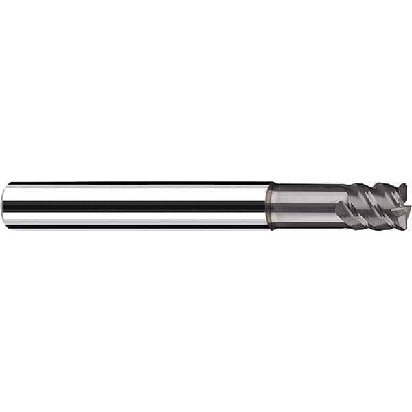 Fraisa - 1/8" Diam 4 Flute Solid Carbide 0.015" Corner Radius End Mill - USA Tool & Supply