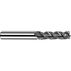 Fraisa - 3/8" Diam, 1-1/2" LOC, 3 Flute Solid Carbide Roughing Square End Mill - USA Tool & Supply