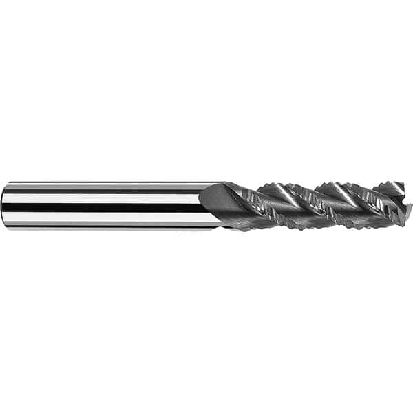 Fraisa - 5/8" Diam, 2-1/2" LOC, 3 Flute Solid Carbide Roughing Square End Mill - USA Tool & Supply
