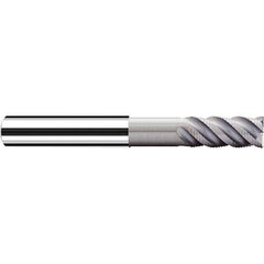 Fraisa - 1/2" Diam, 1-1/4" LOC, 4 Flute Solid Carbide Roughing Square End Mill - USA Tool & Supply
