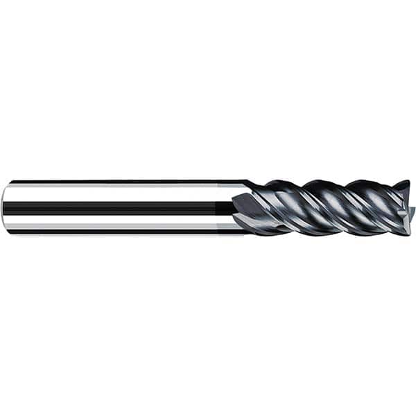 Fraisa - 5/8" Diam 4 Flute Solid Carbide 0.09" Corner Radius End Mill - USA Tool & Supply