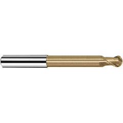 Fraisa - 16mm Diam, 17mm LOC, 2 Flute Solid Carbide Ball End Mill - USA Tool & Supply