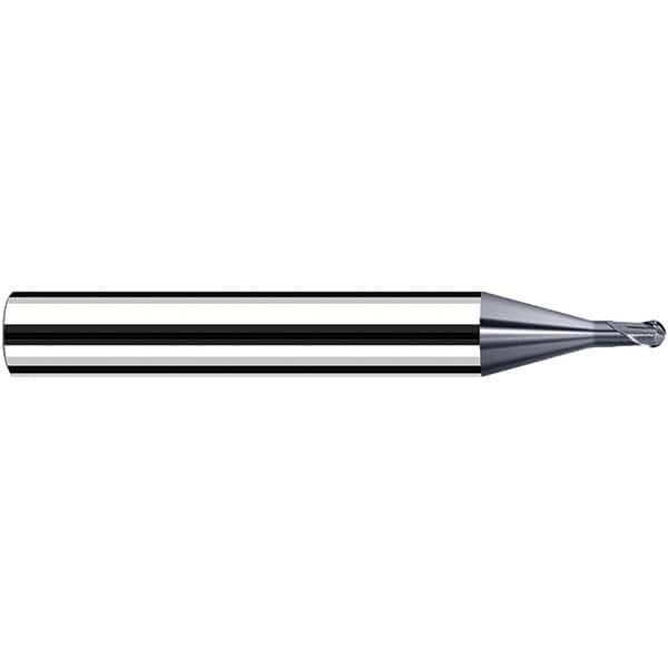 Fraisa - 1.5mm Diam, 3.6mm LOC, 2 Flute Solid Carbide Ball End Mill - USA Tool & Supply