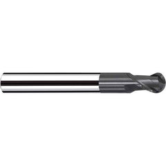 Fraisa - 3/16" Diam, 3/16" LOC, 2 Flute Solid Carbide Ball End Mill - Exact Industrial Supply