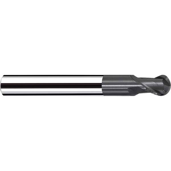 Fraisa - 1/4" Diam, 1/4" LOC, 2 Flute Solid Carbide Ball End Mill - Exact Industrial Supply