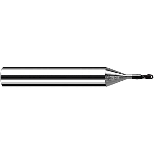 Fraisa - 6mm Diam, 6mm LOC, 2 Flute Solid Carbide Ball End Mill - USA Tool & Supply