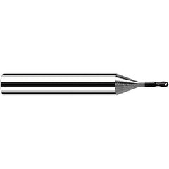 Fraisa - 6mm Diam, 6mm LOC, 2 Flute Solid Carbide Ball End Mill - USA Tool & Supply