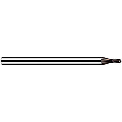 Fraisa - 3mm Diam, 3.6mm LOC, 2 Flute Solid Carbide Ball End Mill - USA Tool & Supply