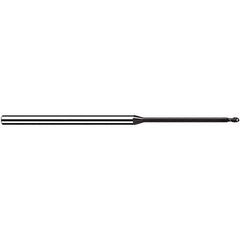 Fraisa - 3mm Diam, 3.6mm LOC, 2 Flute Solid Carbide Ball End Mill - USA Tool & Supply