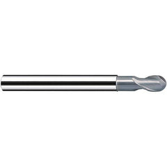 Fraisa - 2mm Diam, 2.5mm LOC, 2 Flute Solid Carbide Ball End Mill - USA Tool & Supply