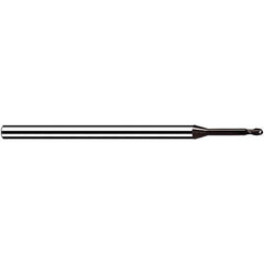 Fraisa - 3mm Diam, 3.6mm LOC, 2 Flute Solid Carbide Ball End Mill - USA Tool & Supply