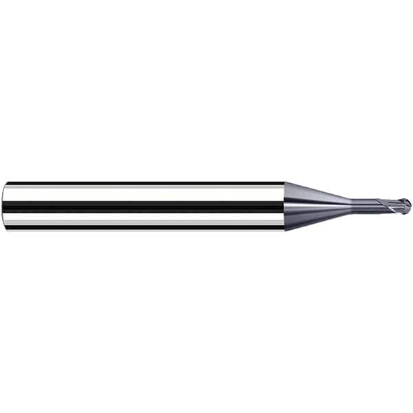 Fraisa - 1.5mm Diam, 3.6mm LOC, 2 Flute Solid Carbide Ball End Mill - USA Tool & Supply