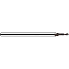 Fraisa - 0.9mm, 1.08mm LOC, 40mm OAL, 2 Flute Solid Carbide Square End Mill - USA Tool & Supply