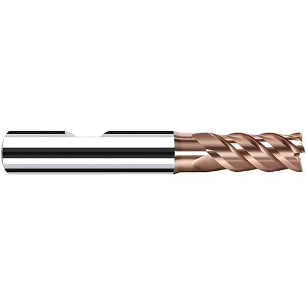 Fraisa - 4mm Diam 4 Flute Solid Carbide 0.1mm Corner Radius End Mill - USA Tool & Supply
