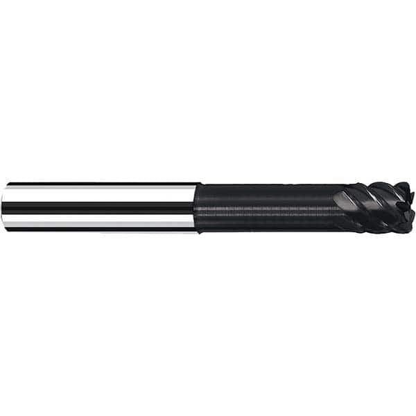 Fraisa - 1/4" Diam 6 Flute Solid Carbide 0.03" Corner Radius End Mill - USA Tool & Supply