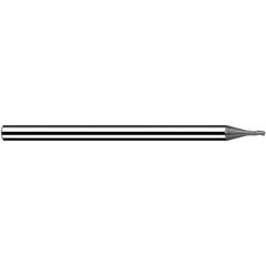 Fraisa - 2mm, 2.4mm LOC, 60mm OAL, 3 Flute Solid Carbide Square End Mill - USA Tool & Supply