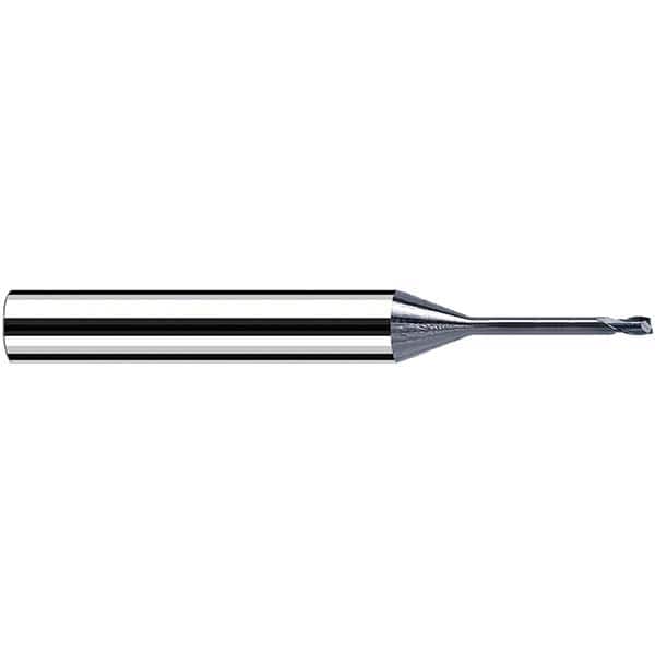 Fraisa - 0.6mm, 6mm LOC, 57mm OAL, 2 Flute Solid Carbide Square End Mill - USA Tool & Supply