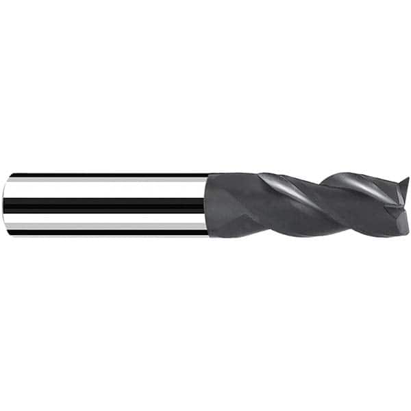 Fraisa - 2mm Diam 3 Flute Solid Carbide 0.15mm Corner Radius End Mill - USA Tool & Supply