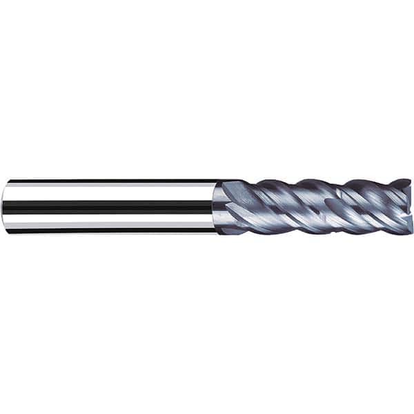 Fraisa - 1/8, 5/16" LOC, 1/4" Shank Diam, 2-1/4" OAL, 4 Flute Solid Carbide Square End Mill - USA Tool & Supply