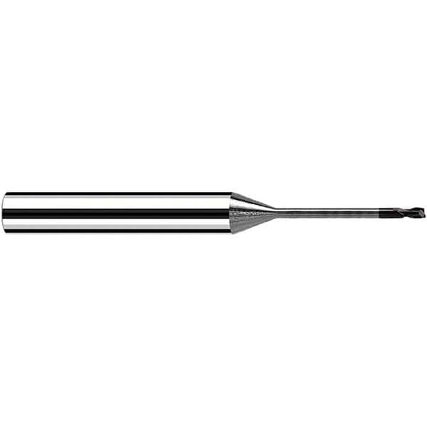 Fraisa - 2mm Diam 2 Flute Solid Carbide 0.1mm Corner Radius End Mill - USA Tool & Supply