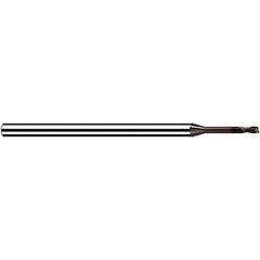 Fraisa - 2.5mm Diam 2 Flute Solid Carbide 0.2mm Corner Radius End Mill - USA Tool & Supply
