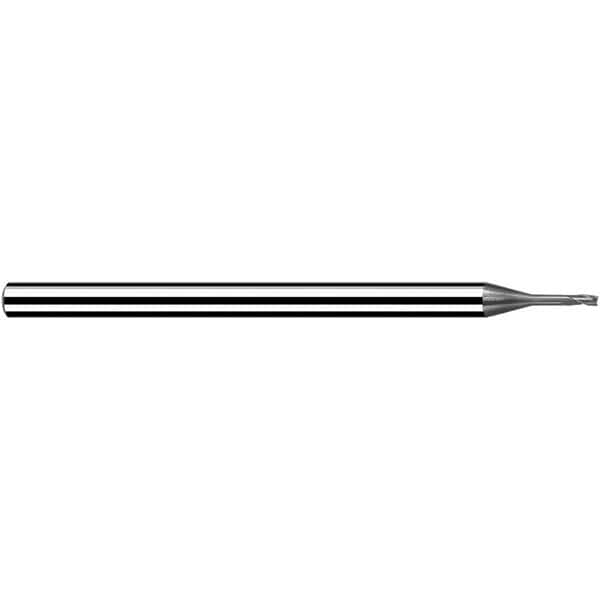 Fraisa - 0.8mm, 0.96mm LOC, 40mm OAL, 3 Flute Solid Carbide Square End Mill - USA Tool & Supply