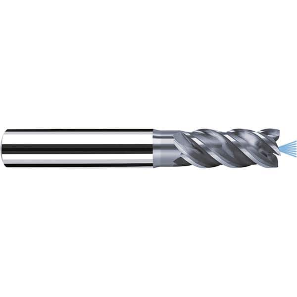 Fraisa - 1/4" Diam 4 Flute Solid Carbide 0.006" Corner Radius End Mill - USA Tool & Supply