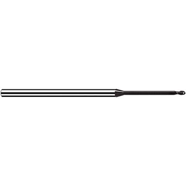 Fraisa - 1.5mm Diam, 1.8mm LOC, 2 Flute Solid Carbide Ball End Mill - USA Tool & Supply
