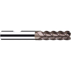 Fraisa - 1/2, 2" LOC, 1/2" Shank Diam, 4" OAL, 4 Flute Solid Carbide Square End Mill - USA Tool & Supply