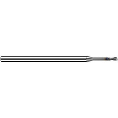 Fraisa - 2.5mm Diam 2 Flute Solid Carbide 0.2mm Corner Radius End Mill - USA Tool & Supply