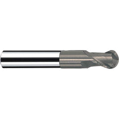 Fraisa - 0.0313" Diam, 0.0313" LOC, 2 Flute Solid Carbide Ball End Mill - USA Tool & Supply