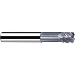 Fraisa - 1/4" Diam 6 Flute Solid Carbide 0.01" Corner Radius End Mill - USA Tool & Supply