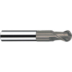 Fraisa - 3/8" Diam, 3/8" LOC, 2 Flute Solid Carbide Ball End Mill - USA Tool & Supply
