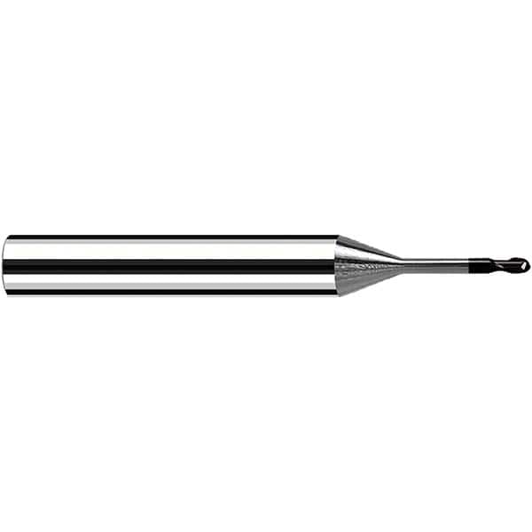 Fraisa - 3mm Diam, 3mm LOC, 2 Flute Solid Carbide Ball End Mill - USA Tool & Supply