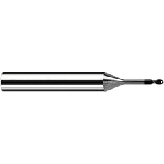 Fraisa - 4mm Diam, 4mm LOC, 2 Flute Solid Carbide Ball End Mill - USA Tool & Supply